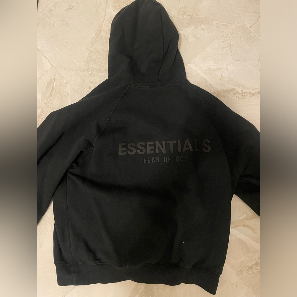 Essentials Fear of God Black Hoodie